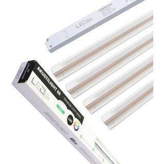 Troldtekt LED dæmpbar skinnesæt 4x120 cm - Planforsænket, Triac dæmpbar, Akustilight inkl. ledninger og driver - Dæmpbar : Dæmpbar, Kulør : Neutral