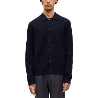 Samsøe Samsøe Richard Merino Knitted Cardigan Salute Navy