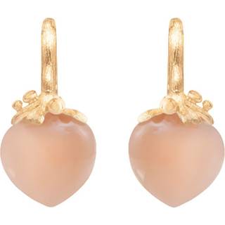 OLE LYNGGAARD COPENHAGEN Filigran Dew Drops øreringe i 18 kt guld med blush månesten