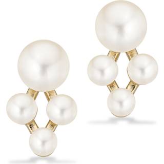 Scrouples Øreringe 4xferskvandsperle i forgyldt