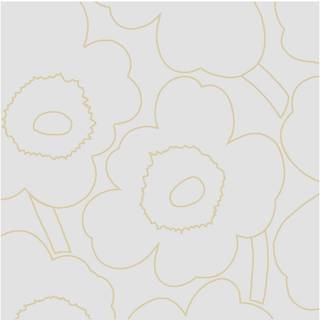Marimekko Piirto Unikko serviet 33x33 cm 20-pak Cream Gold