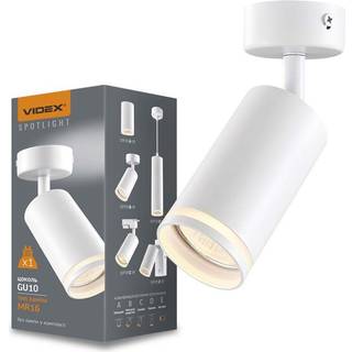 Martin spotlysarmatur GU10 - væg- og loft, hvid, 230V, max 30W