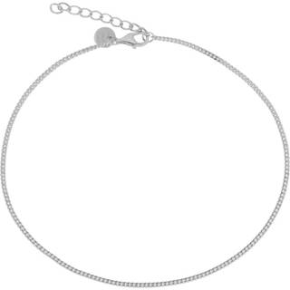 Gina, ankelkæde panzer i sterling sølv 45 c. længde 23+3 cm.