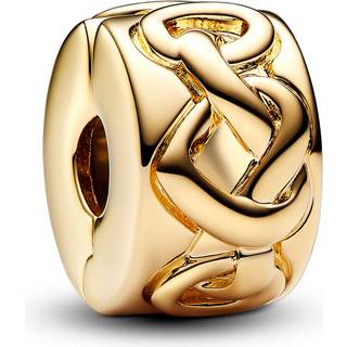 Pandora - Hjerteknude klemmeled i forgyldt til Moments armbånd - 768035c00