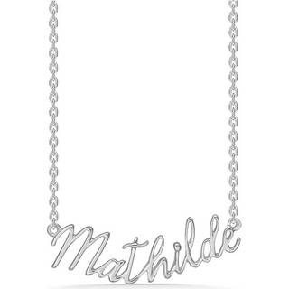 Navnehalskæde i sølv - Mathilde