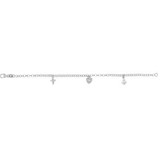 Nordahl - Sølv armbånd med tro, håb og kærlighed - 80250490900