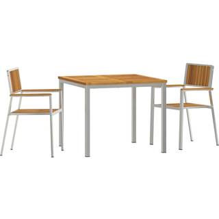 3 Delers Have Spisesæt Solid Træ Akacietræ