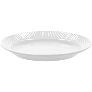 Plissé Serveringsfad, White, 15,5x22,5 cm