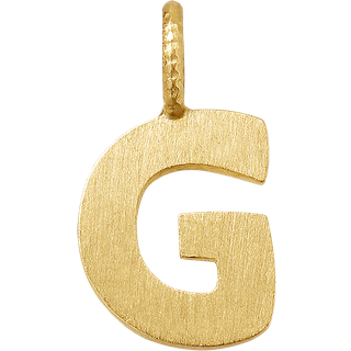 Dulong Letter vedhæng - G, lille guld