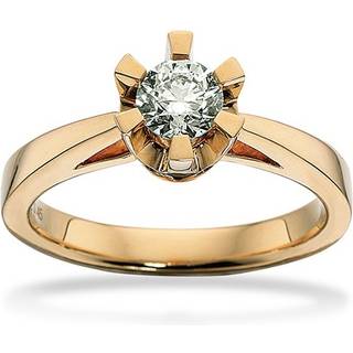 Prinsesse Ring i 14kt. guld m. 0,45ct. diamant