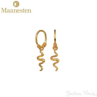 Maanesten Aryah øreringe i forgyldt sterlingsølv - 9579A