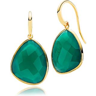 ORIENT - Earring shiny gold pl. silver