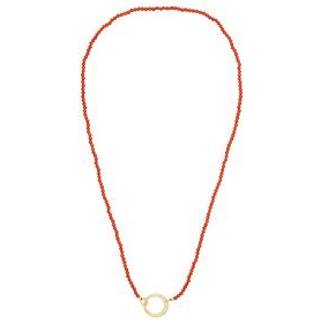 Gemstone Charm Lock Chain 2mm