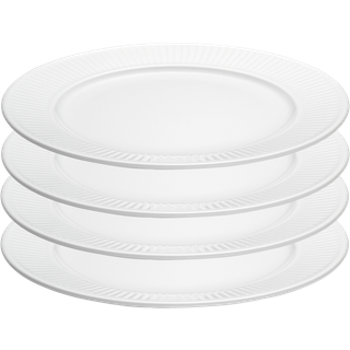 Pillivuyt Plissé flad tallerken 28 cm 4 stk.