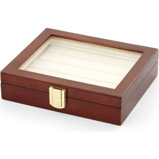 Poleret Brun Æske til Manchetknapper