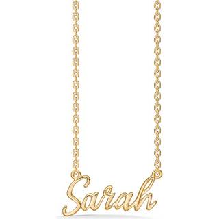 Navnehalskæde i forgyldt sølv - Sarah
