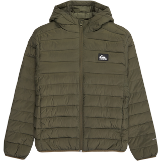 Quiksilver Kid's Scaly Jacket Syntetisk jakke Børn størrelse XL - 16 Years farve brun/olivengrøn