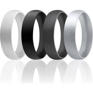 Silikone bryllup 6mm glat ring af Roq for m?nd - 14 mm ring