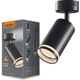 Martin spotlysarmatur GU10 - væg- og loft, sort, 230V, max 30W