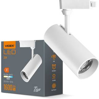 Tor skinnespot RA90 - 20W, hvid, 1-faset, 1F2W - Kulør : Neutral