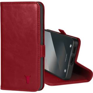 Galaxy S25 Leather Case (with Stand function) - Crimson