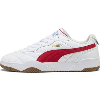 PUMA Tifosi Lux Sneakers, Shoes, White/Red, 44.5 - Red - 44.5