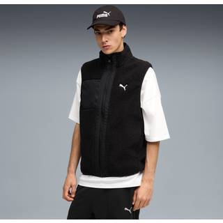 PUMA Reversible Hybrid Sherpa Vest Men, Clothing, Black, XL