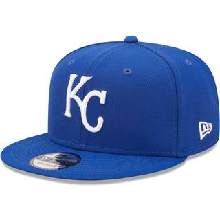 Ny æra unisex -voksne MLB 9Fifty Team Color Primært logo Justerbar Snapback Hat Cap One Størrelse passer til alle - Kansas City Royals Blue