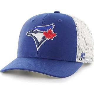 47 MLB TEAM Farve Primært logo Mesh Trucker Snapback Justerbar hatkappe Voksen One Størrelse passer til alle - Toronto Blue Jays Blue