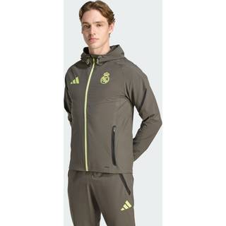 Real Madrid Tiro 25 Competition Vis Tech rejsejakke - Utility Grey / Semi Frozen Yellow