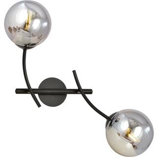 Hunter K2 Sort/Grafit væglampe - Ø14 cm, E14, 230V, uden lyskilde