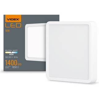 LED loftlampe firkantet 18W - neutral hvid - Kulør : Neutral