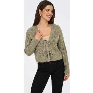 Only - Onlfia Ls String Cardigan Knt Nca - 4805691 Cub W. Melange