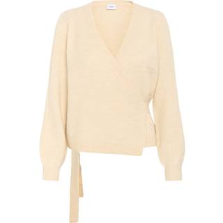 Saint Tropez Larnasz Wrap Cardigan Strik 30514147 Fog (XXLARGE)