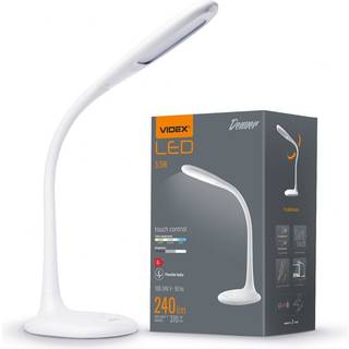 Denver bordlampe - LED, dæmpbar, hvid - Dæmpbar : 3-step, Kulør : Neutral