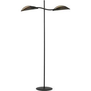 Lotus LP2 Sort/Guld gulvlampe - Ø12 cm, E14, 230V, uden lyskilde