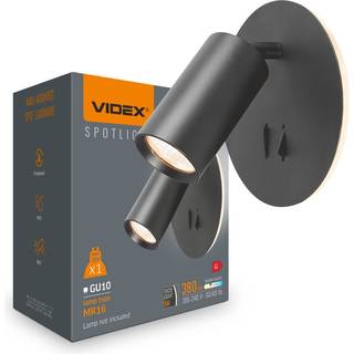 Vægbeslagspotlampe - spænding: 230V, lysstyrke: 380, forbrug: 5W (back light) + max 30 - Kulør : Varm