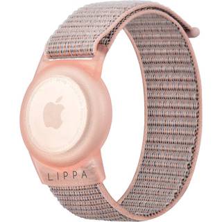 Lippa Nylon Wristband for AirTag and Smart Finder - Pink