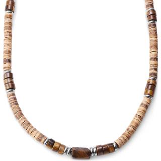 Kokosnød & Tigerøje Surfer Halskæde