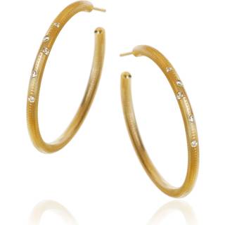 Dulong Esme Diamond Øreringe · Stor, 18 k. guld m. brillanter