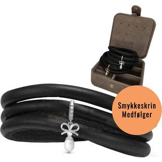 Christina Jewelry Celebrate Classic læder kampagne - 6 mm i sølv