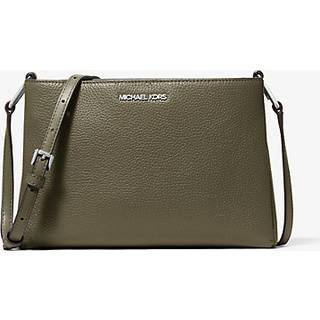 MK Trisha Medium Pebbled Leather Crossbody Bag - Green - Michael Kors - ONE SIZE