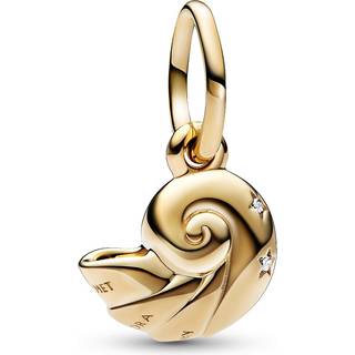 Pandora - Disney, den lille havfrue muslinge charm i forgyldt - 762685c01