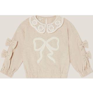 Monsoon Monsoon Sweatshirt med sløjfeudsmykket krave