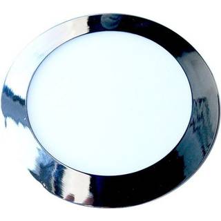24W LED panellys-Krome, 3000K rundt - Kulør : Varm