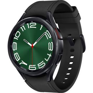 Samsung Galaxy Watch6 Classic 43mm BT Black SM-R950NZKAEUB - Unisex - 43 mm - Smartwatch - Quartz m. Oplader - Safirglas