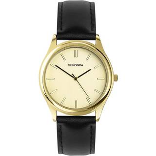 Sekonda 30253 Black Leather Strap Watch - W31415