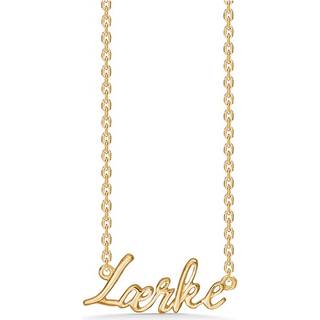 Studio Z navnekæde i guldbelagt - LÆRKE