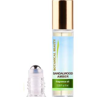 Botanisk sknhed SANDELTR RAV DUFT OLIE ROLL-ON 0,338 FL OZ (10 ML) Rollerball Parfume Alkoholfri Langtidsholdbar