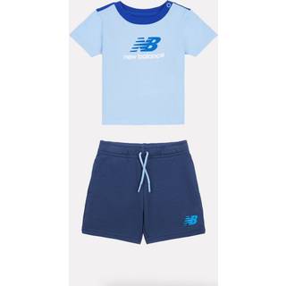 New Balance New Balance Blue Kids Jersey Ringer T-Shirt & Shorts Set